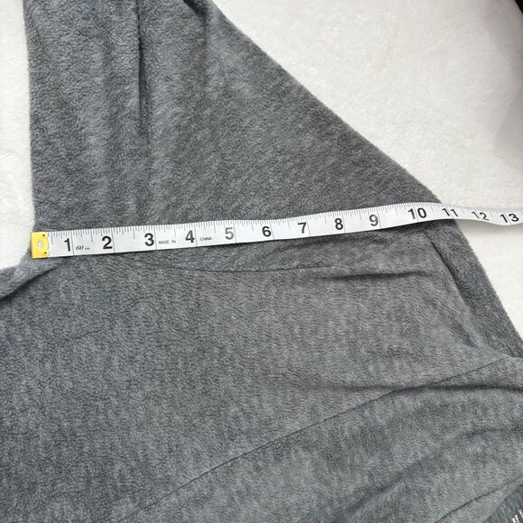 Gray Open Front Cardigan Sweater With Pockets Comfortable Loungewear Womens L - Picture 7 of 9